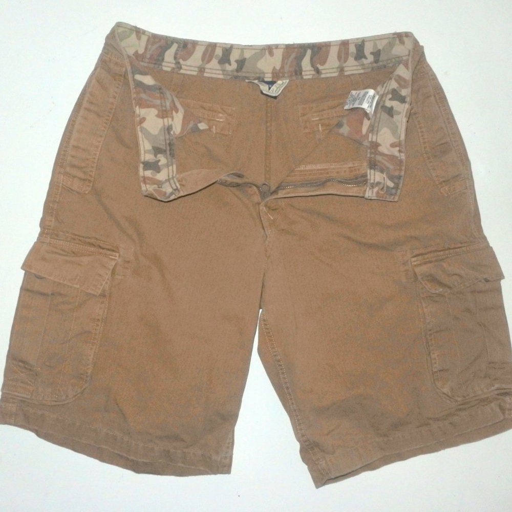 Lucky Brand Cargo Shorts Herringbone Twill